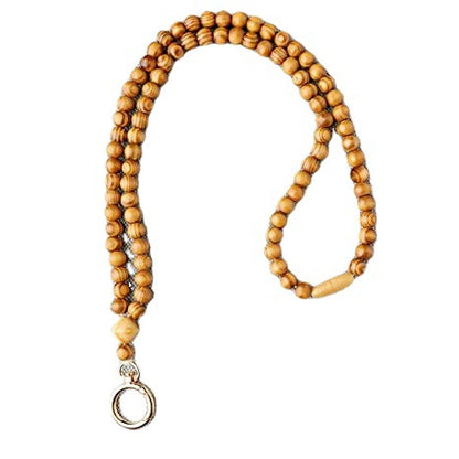 Elegant Wooden Beaded Eyewear Chain Acalora