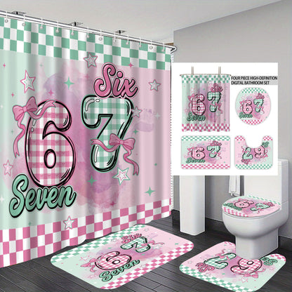 Colorful Dessert-Themed Bathroom Set