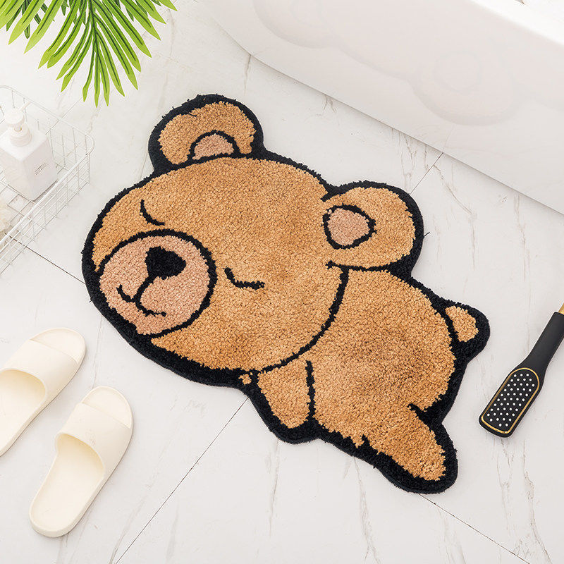 Cartoon Cat-Shaped Bath Mat