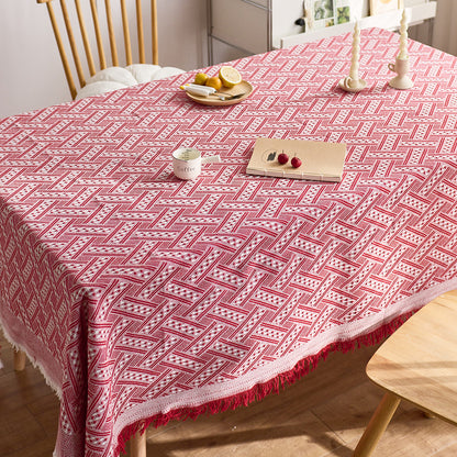 Elegant Woven Tablecloth