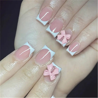 Artistic Press-On Nail Set with Premium Embellishments Acalora