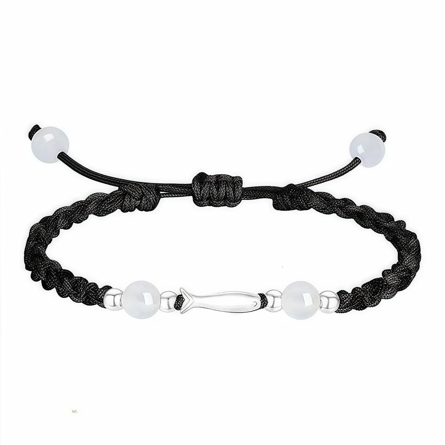 Adjustable Braided Bead Bracelet Acalora