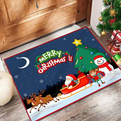 Festive Holiday Door Mat