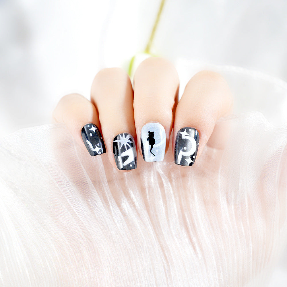 Artistic Themed Press-On Nail Set Acalora