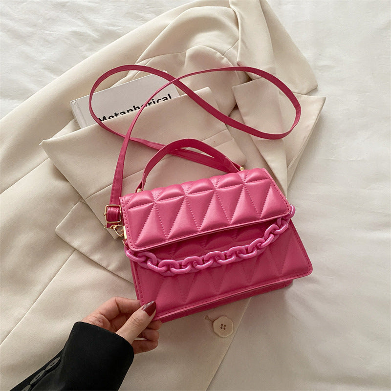Quilted Mini Satchel Handbag Acalora
