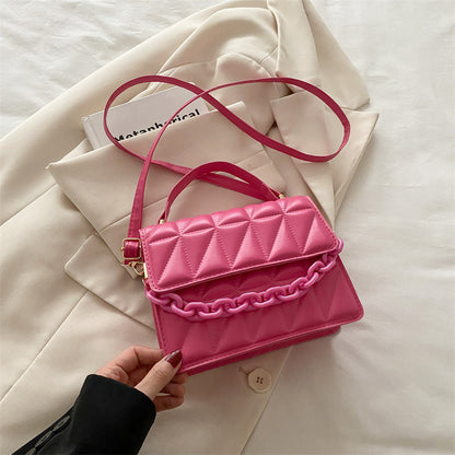 Quilted Mini Satchel Handbag Acalora