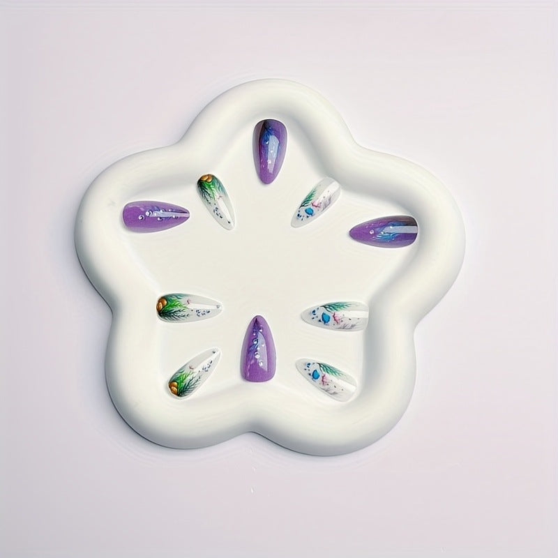 Marine-Inspired 3D Nail Art Acalora