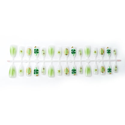 Floral Articulated Press-On Nail Set Acalora