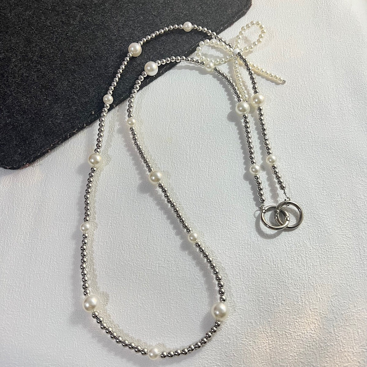 Elegant Mixed Material Necklace Acalora