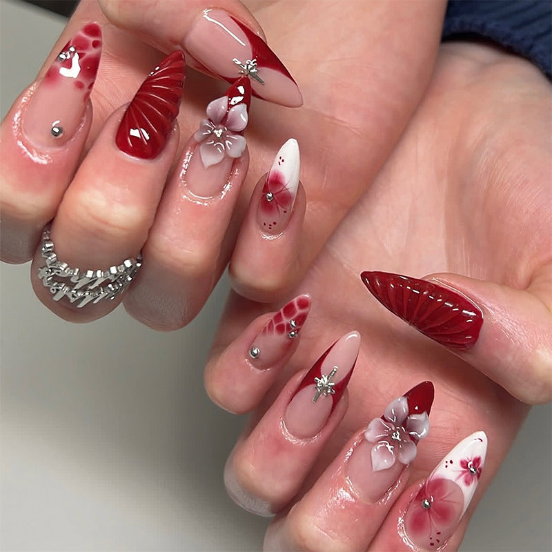 Artificial nails with exclusive flower design Acalora