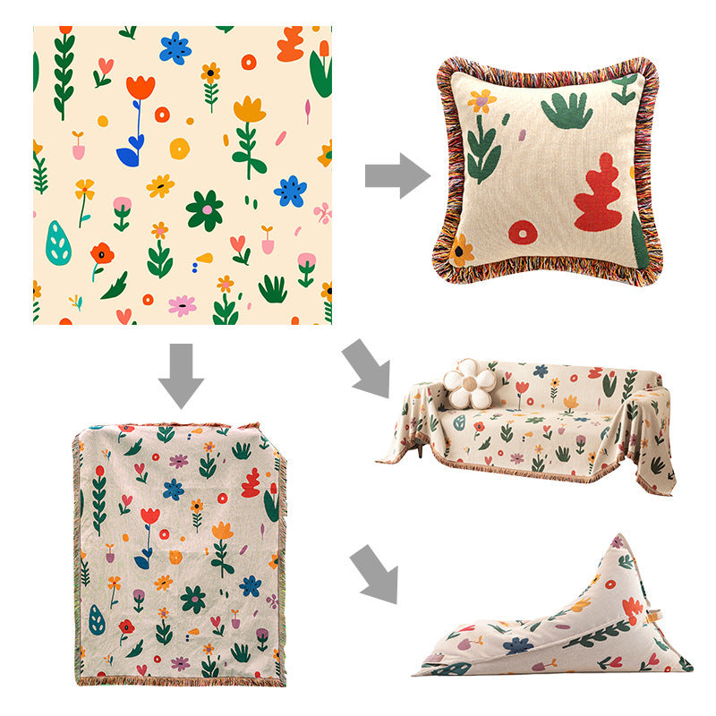 Artistic Woven Throw Blanket