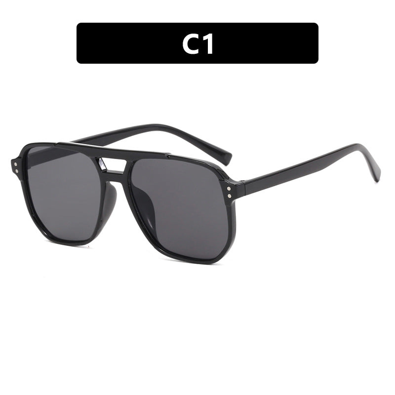 Women's oversized sunglasses with geometric design and UV protection Karnz