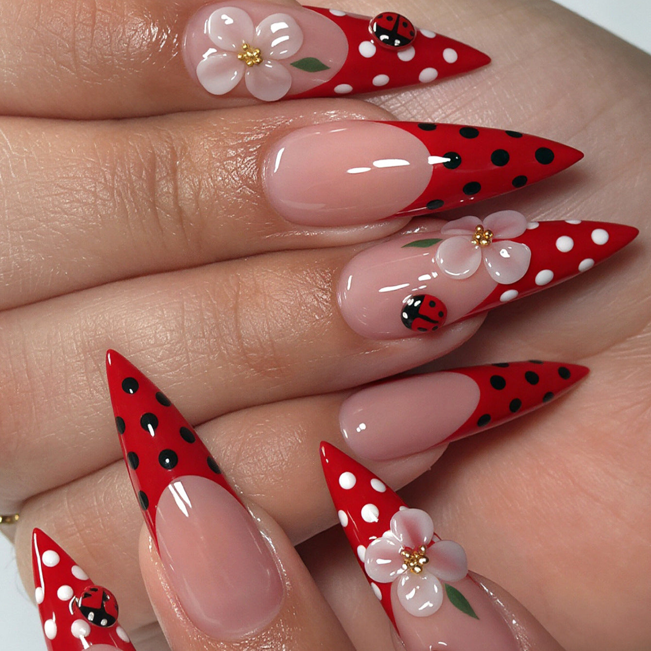 Elegant Floral Nail Art Design Acalora