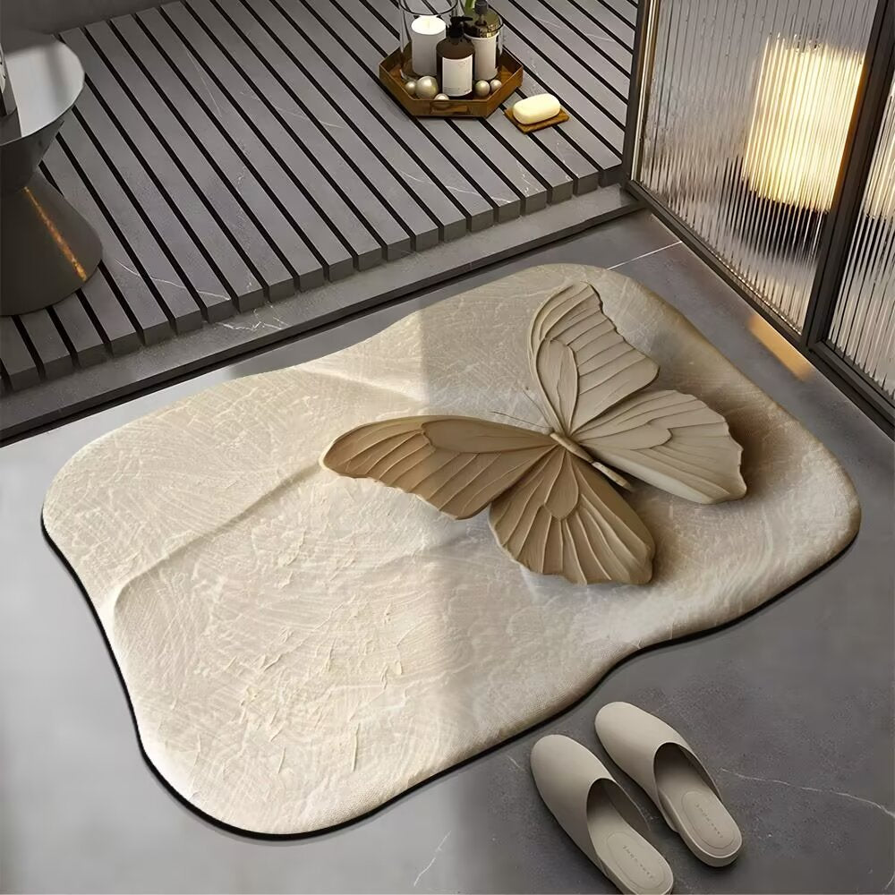 Decorative Butterfly Bath Mat