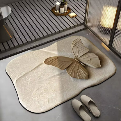 Decorative Butterfly Bath Mat