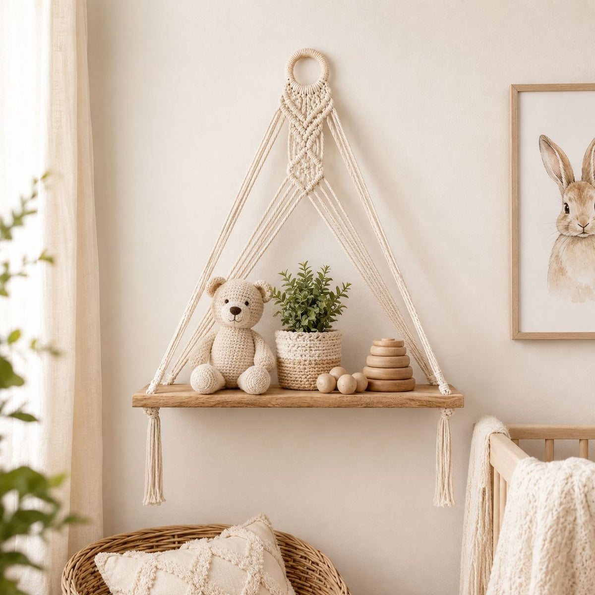 Macrame Wall Shelf Acalora