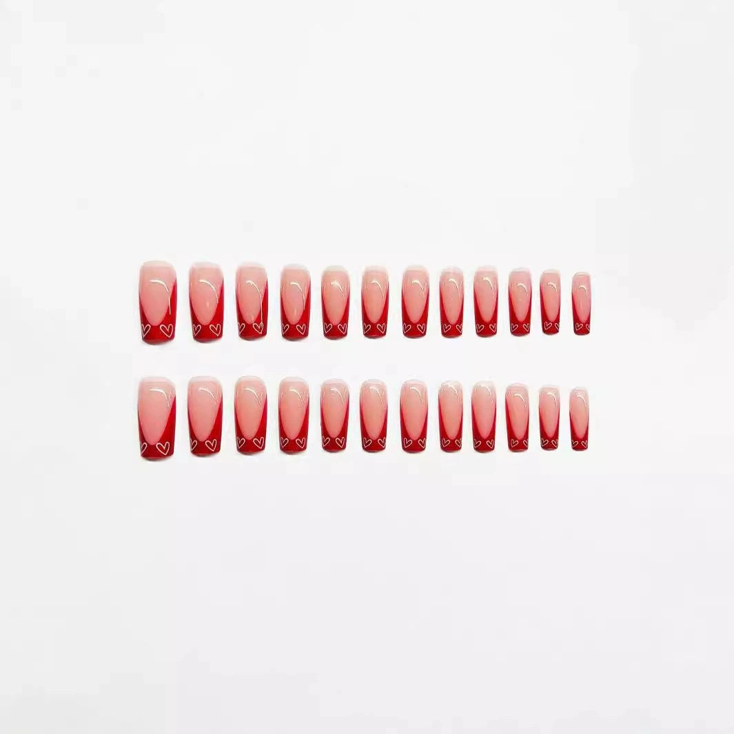 Elegant Double-Tip Press-On Nail Set Acalora