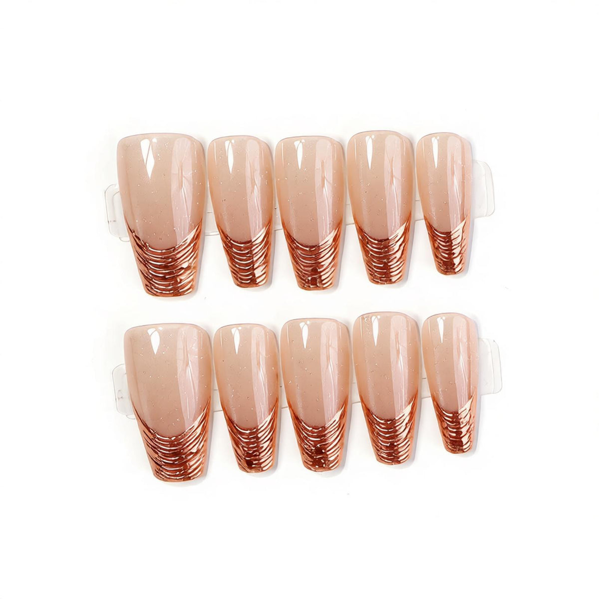 Glamorous French Tip Nail Art Acalora