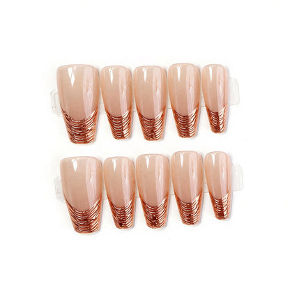 Glamorous French Tip Nail Art Acalora