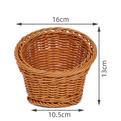 Decorative Woven Round Basket Acalora