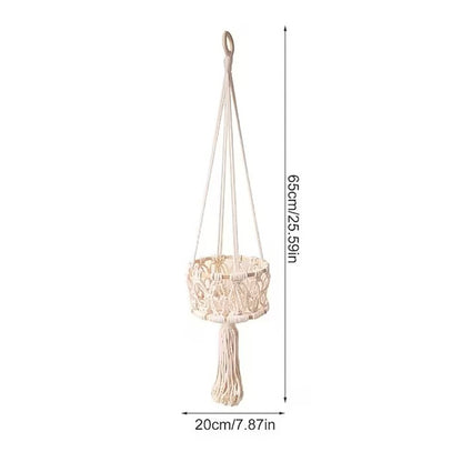 Hanging Macrame Storage Basket