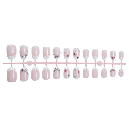 Glamorous Rhinestone-Embellished Press-On Nail Set Acalora