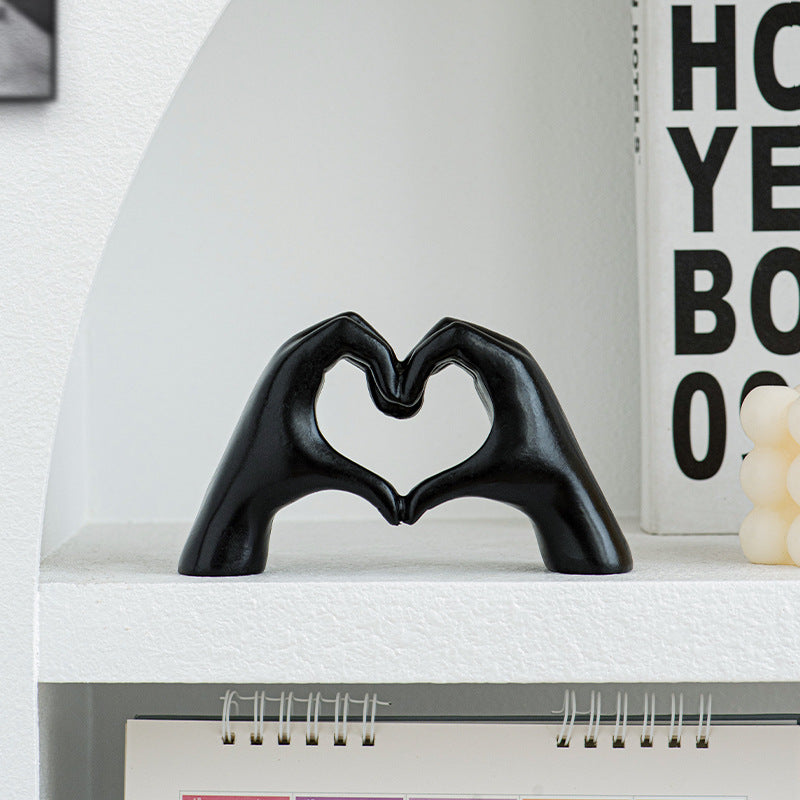 Decorative Heart-shaped Sculpture Acalora