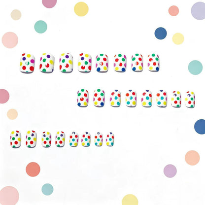 Playful Polka Dot Nail Art Acalora
