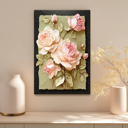 Floral relief art print