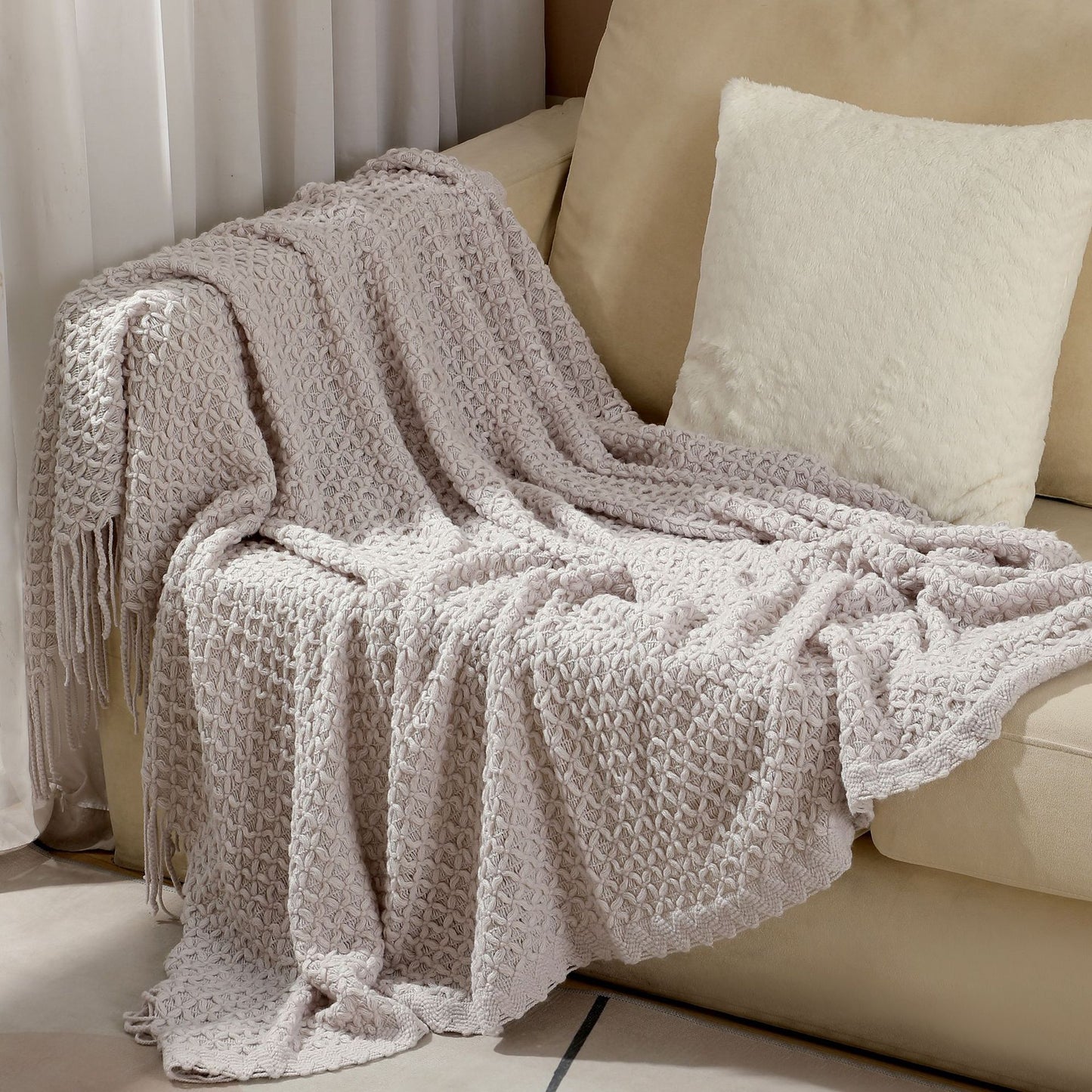 Unisex Decorative Woven Throw Blanket