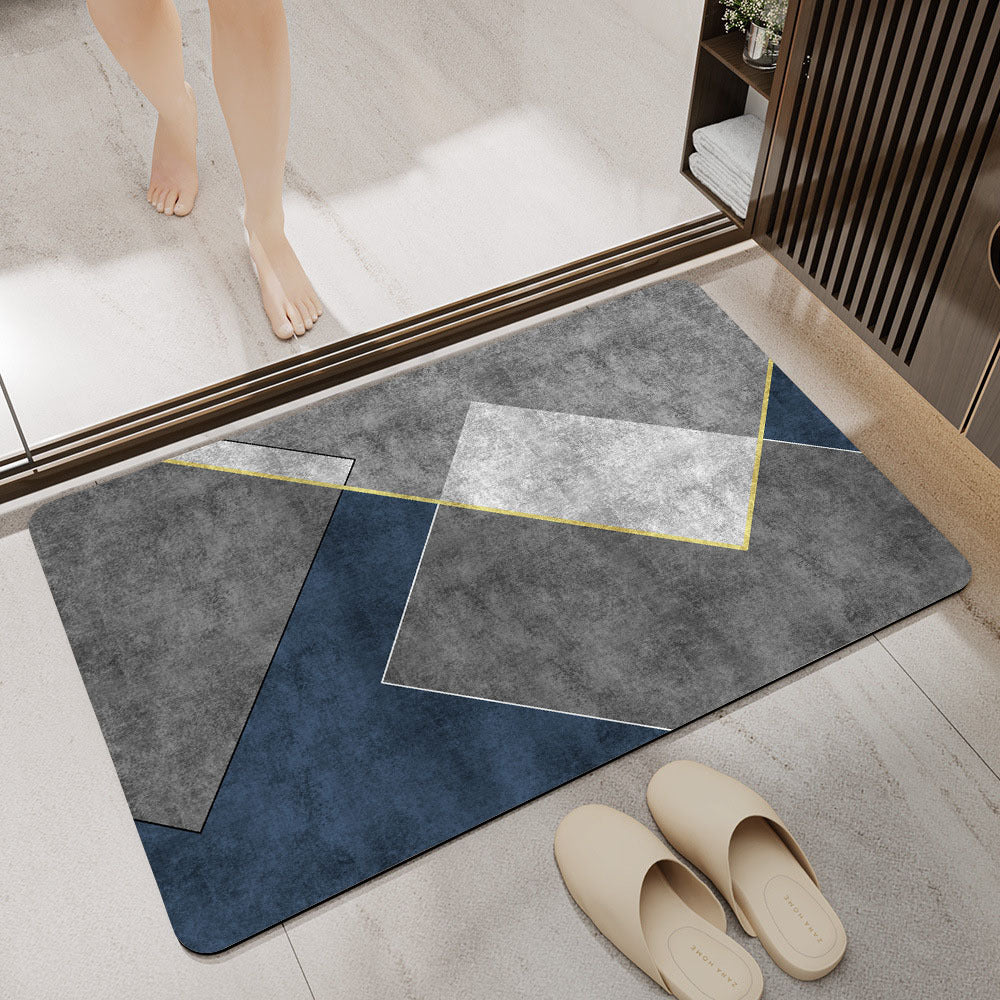 Geometric Patterned Anti-Fatigue Bath Mat Acalora