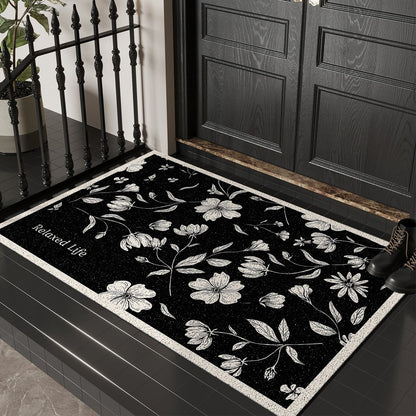 Floral Print Decorative Entry Mat