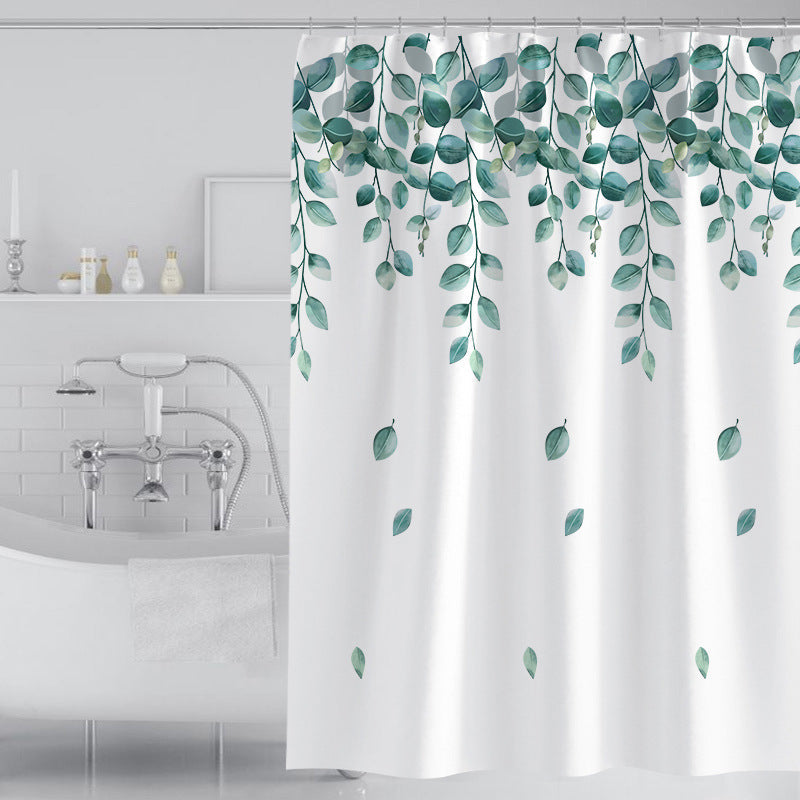 Botanical-Themed Shower Curtain