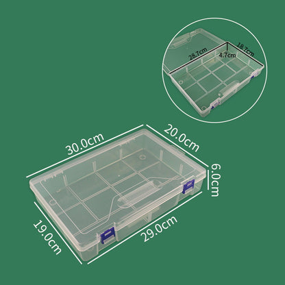 Multi-Compartment Modular Craft Storage Box Acalora