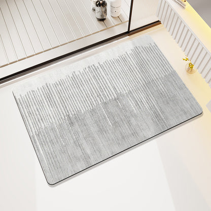 Plush Geometric Bath Mat Acalora