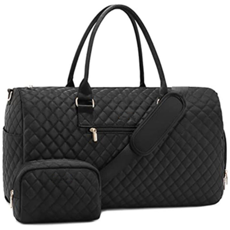 Quilted Weekender Duffle Bag Acalora