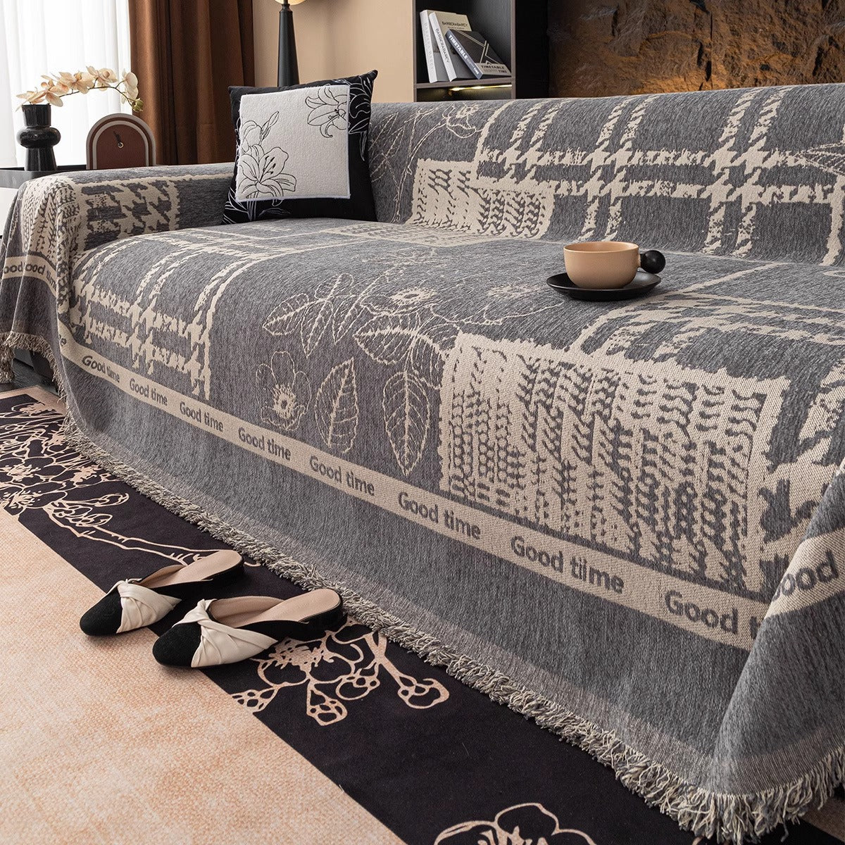 Bohemian-Inspired Decorative Sofa Throw