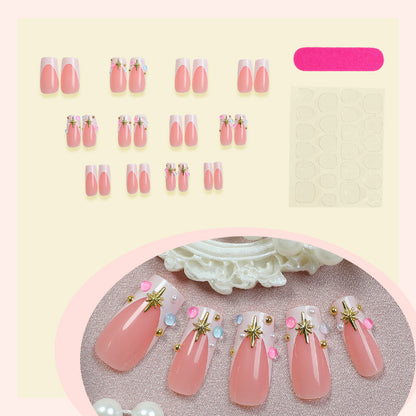 Decorative Press-On Nails with 3D Accents Acalora