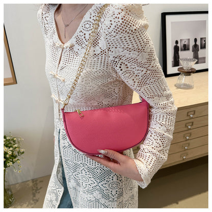 Minimalist Half-Moon Crossbody Bag Acalora