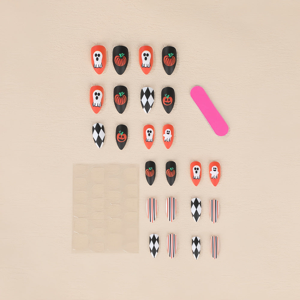 Halloween Theme Artificial Nails Acalora