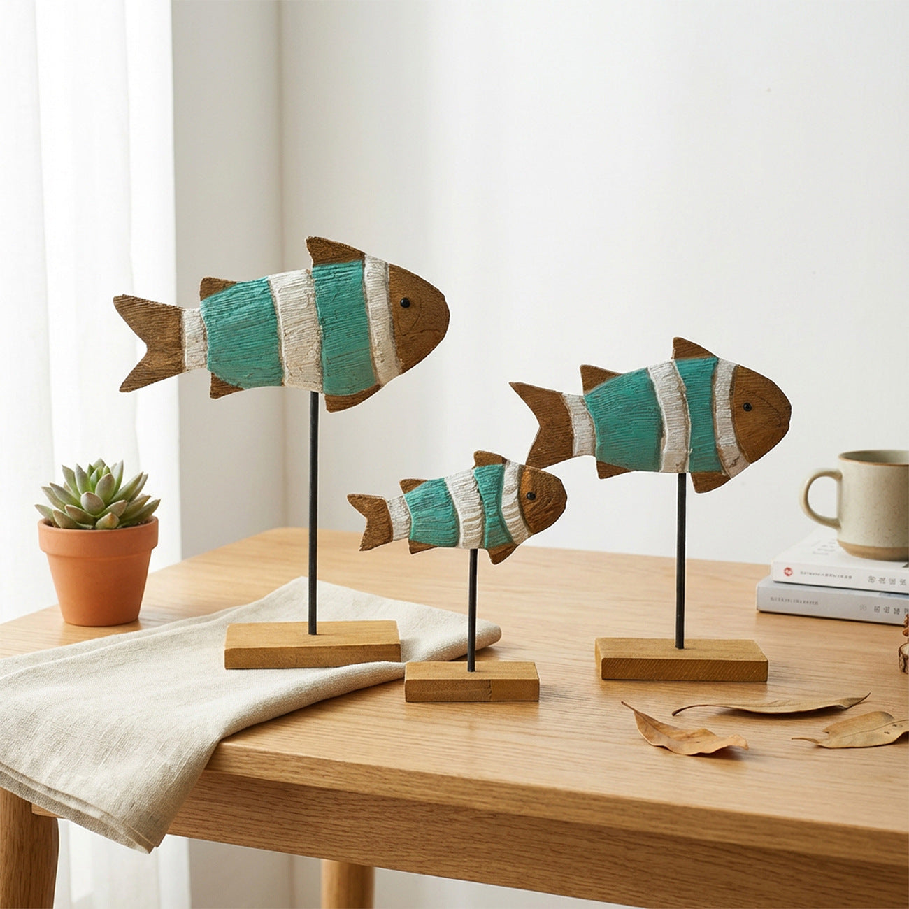 Decorative Fish Sculpture Display