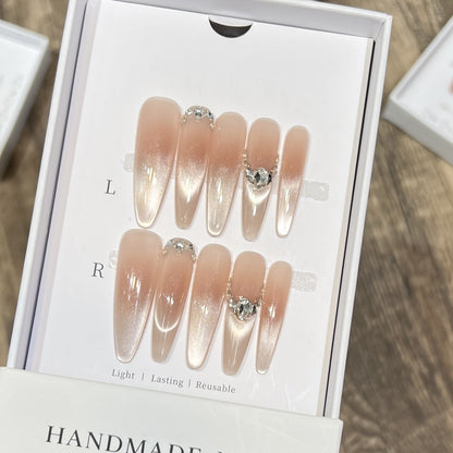Reusable Press-On Nail Art Set Acalora
