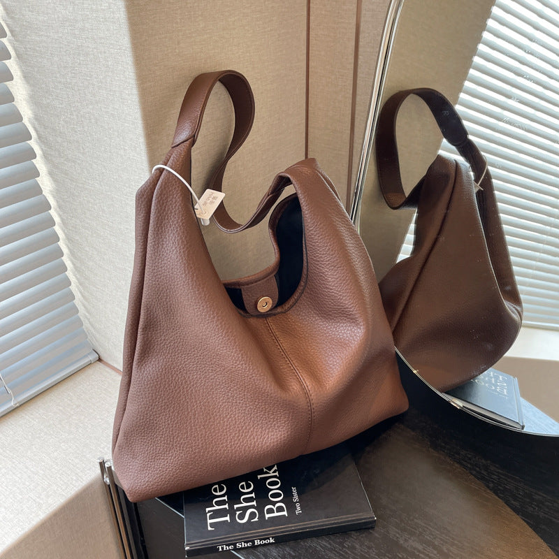 Textured Leather Hobo Bag Acalora