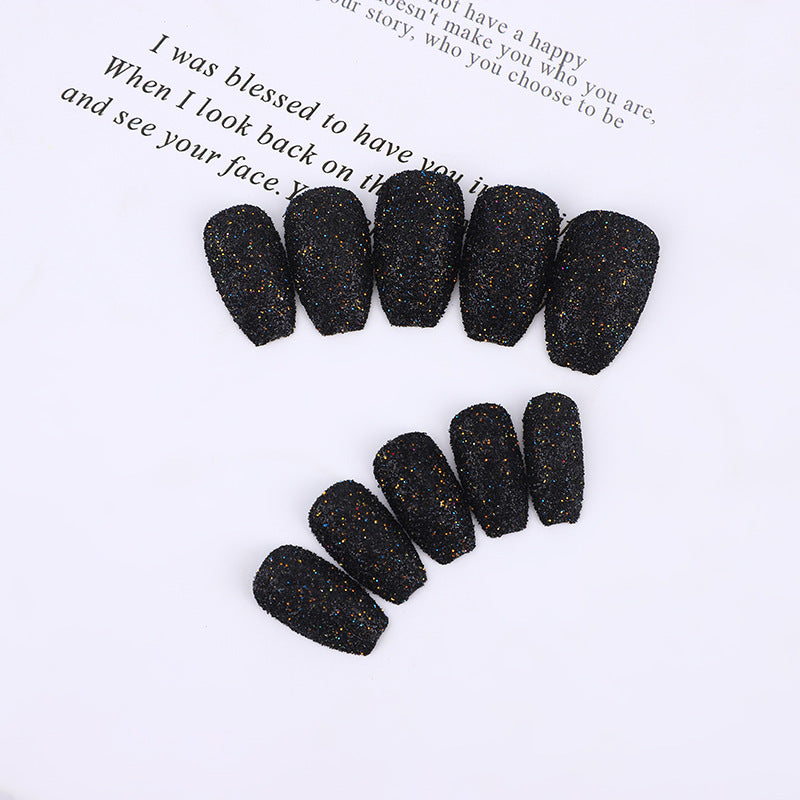 Glittering artificial nails in modern design Acalora