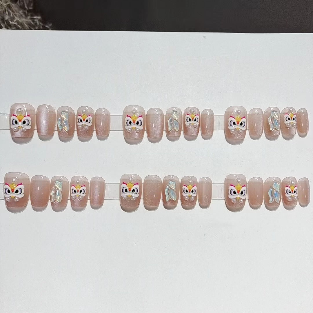 Designer Butterfly-Themed Press-On Nail Set Acalora