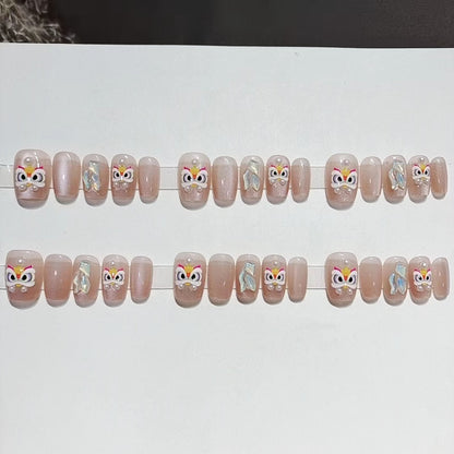 Designer Butterfly-Themed Press-On Nail Set Acalora