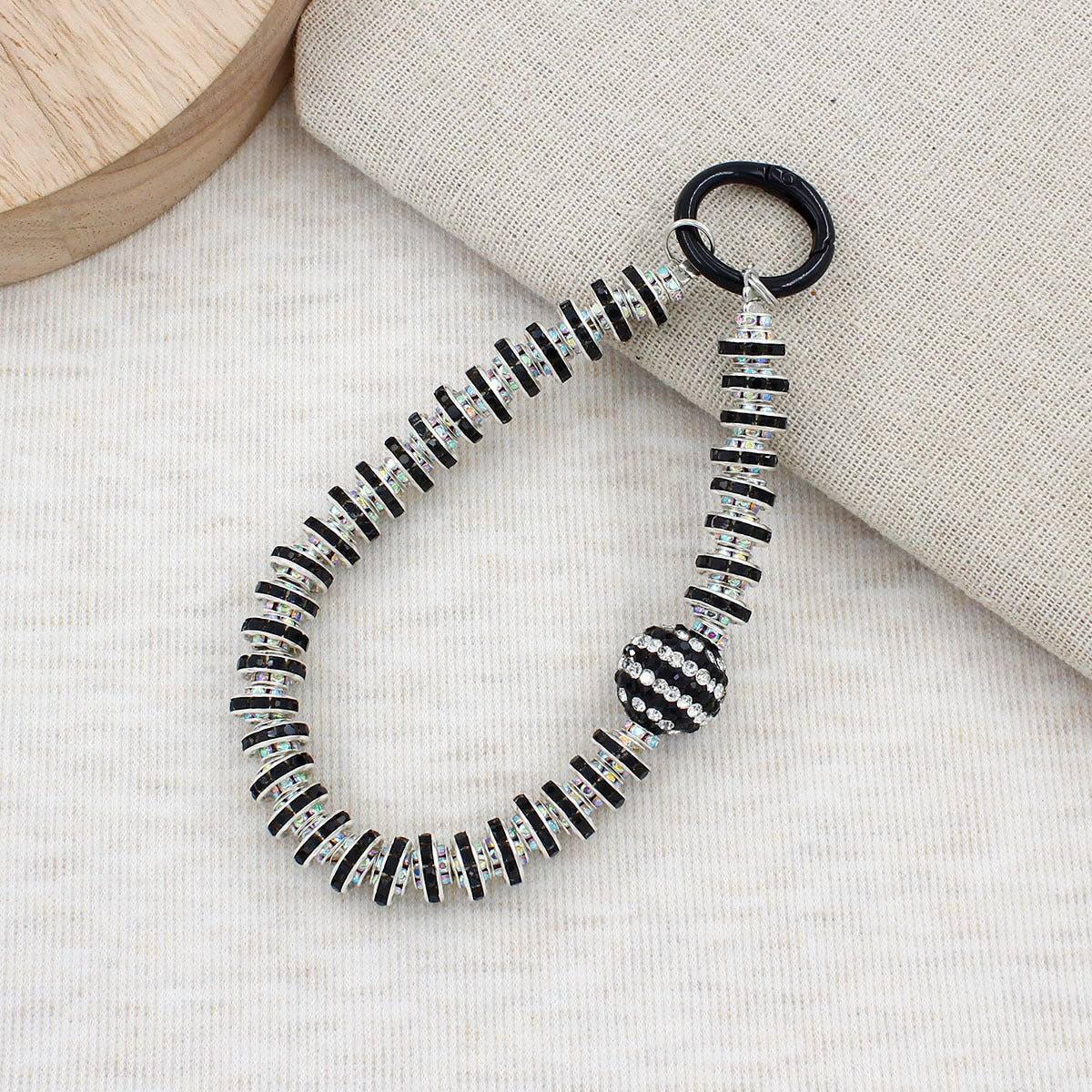 Crystal-Embellished Eyewear Chain Acalora