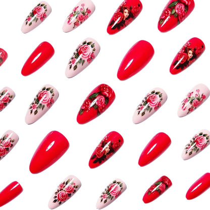 Floral Motif Nail Art Set Acalora