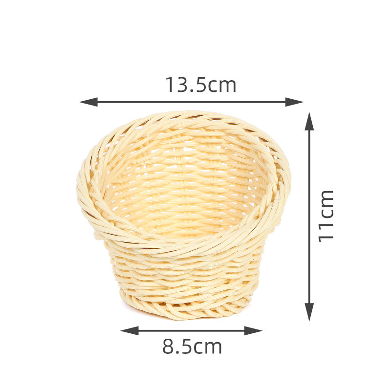 Decorative Woven Round Basket Acalora