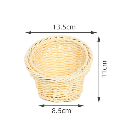 Decorative Woven Round Basket Acalora